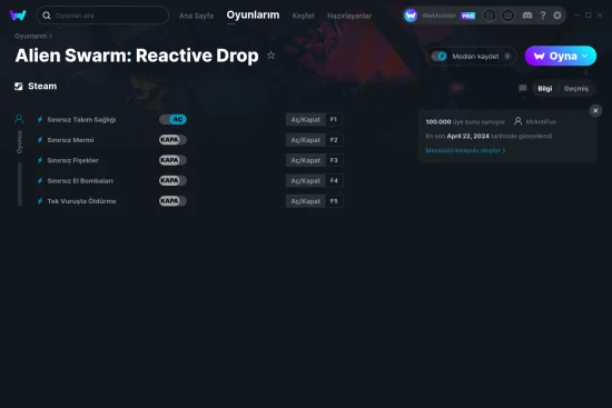 Alien Swarm: Reactive Drop hilelerin ekran görüntüsü
