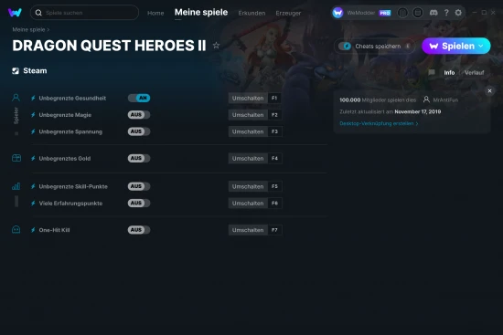 DRAGON QUEST HEROES II Cheats Screenshot