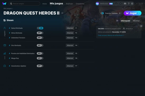 captura de pantalla de las trampas de DRAGON QUEST HEROES II