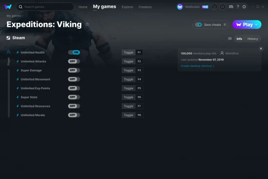 Expeditions: Viking cheats screenshot