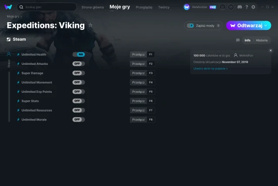 cheaty Expeditions: Viking zrzut ekranu