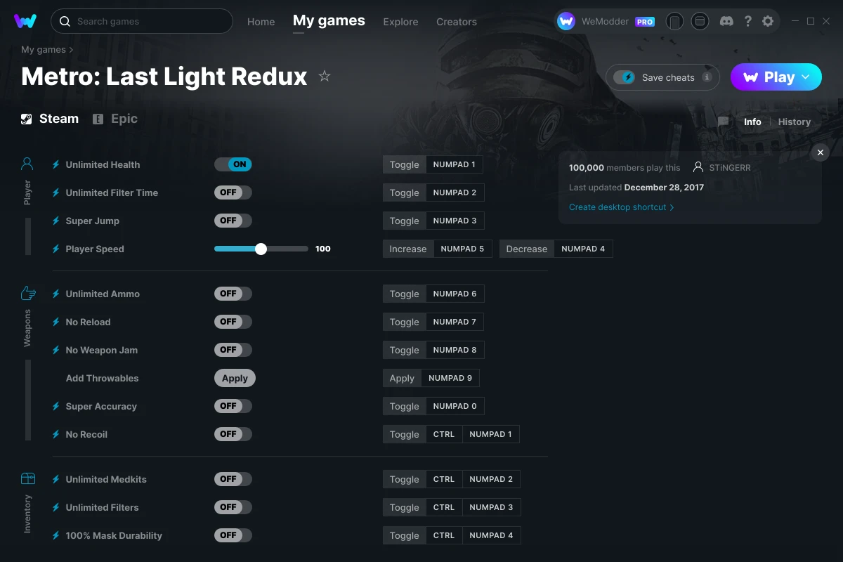 New free game on Epic store is out now, Metro Last Light Redux