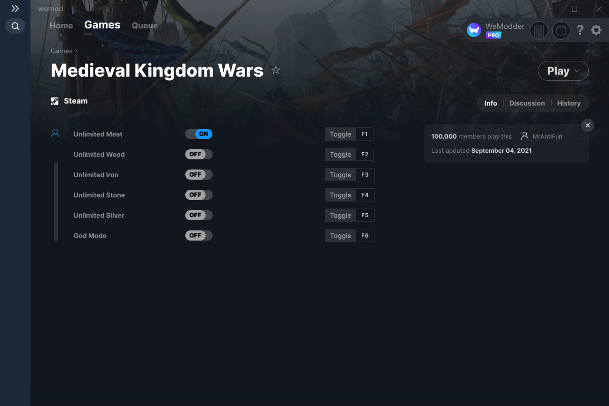 Medieval Kingdom Wars Cheats and Trainer for Steam Trainers WeMod