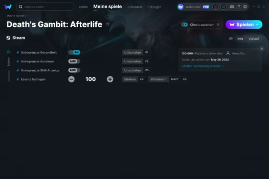 Death's Gambit: Afterlife Cheats Screenshot