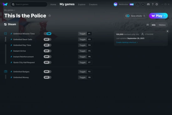 This Is the Police cheats screenshot