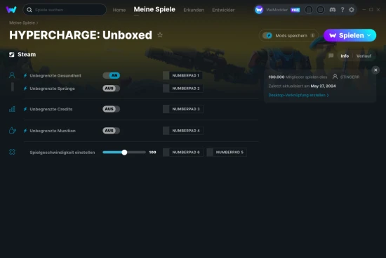 HYPERCHARGE: Unboxed Cheats Screenshot