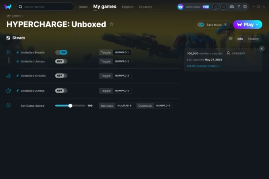 HYPERCHARGE: Unboxed cheats screenshot