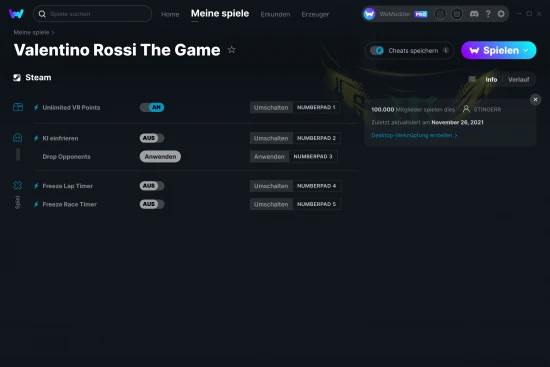 Valentino Rossi The Game Cheats Screenshot