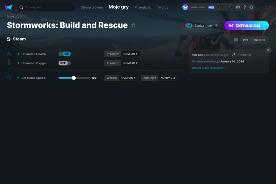 cheaty Stormworks: Build and Rescue zrzut ekranu