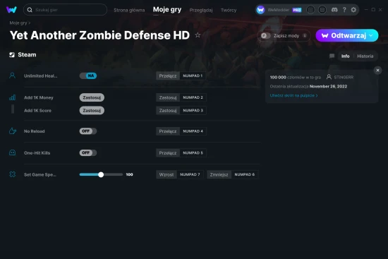 cheaty Yet Another Zombie Defense HD zrzut ekranu