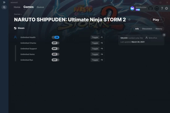 NARUTO SHIPPUDEN: Ultimate Ninja STORM 2 cheats screenshot