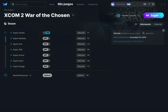 captura de pantalla de las trampas de XCOM 2 War of the Chosen