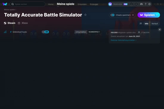Totally Accurate Battle Simulator Cheats Screenshot