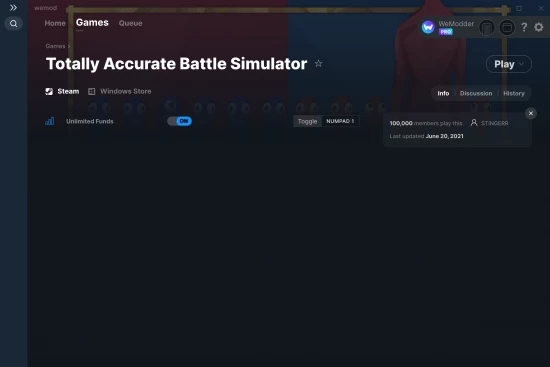 Totally Accurate Battle Simulator cheats screenshot