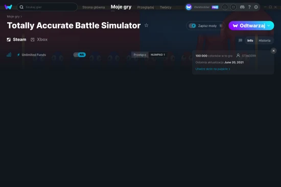 cheaty Totally Accurate Battle Simulator zrzut ekranu