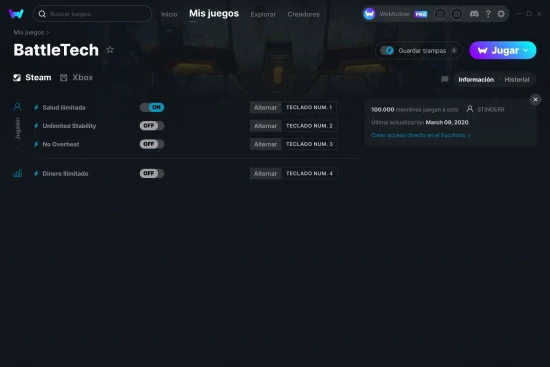 captura de pantalla de las trampas de BattleTech
