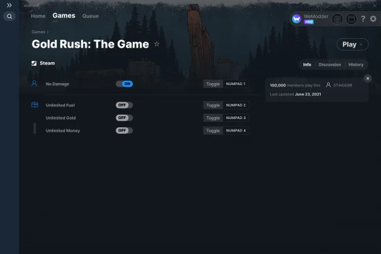 Gold Rush: The Game cheats screenshot