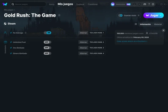captura de pantalla de las trampas de Gold Rush: The Game