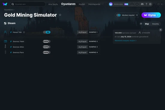 Gold Mining Simulator hilelerin ekran görüntüsü