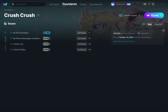 Crush Crush hilelerin ekran görüntüsü