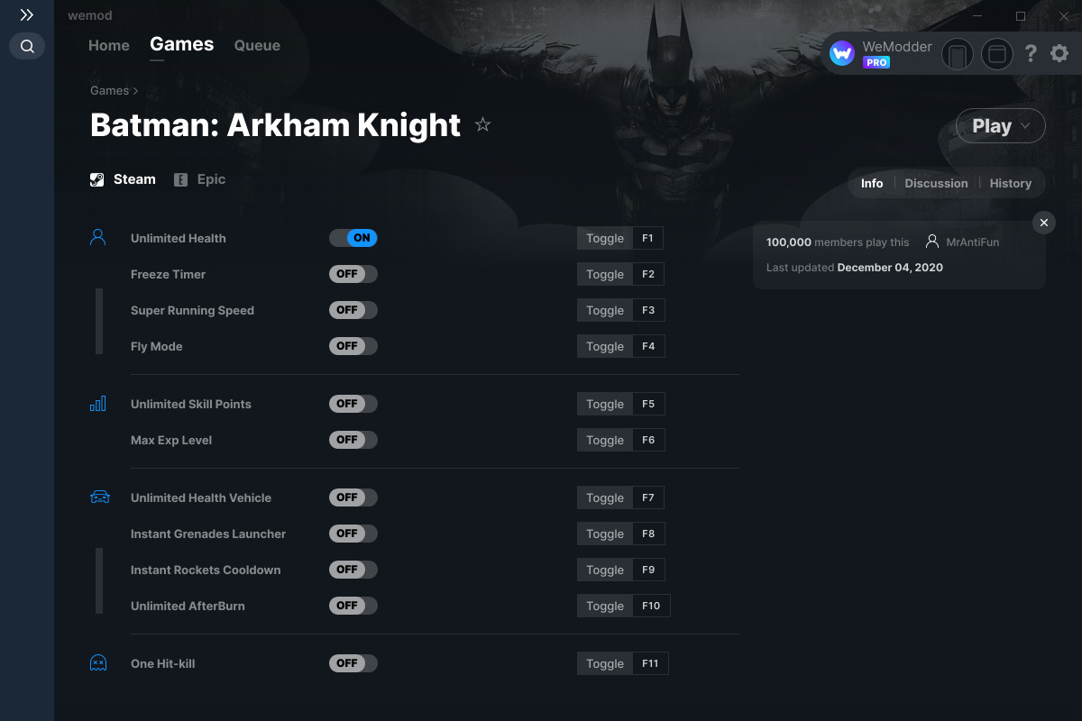 Knight cheat. Batman Arkham Knight трейнер. Batman Arkham Knight настройки графики.