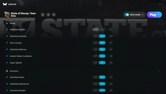 State Of Decay Year One Cheat Script State of Decay: Year-One Cheats & Trainers for PC | WeMod