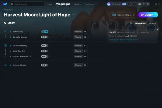 captura de pantalla de las trampas de Harvest Moon: Light of Hope