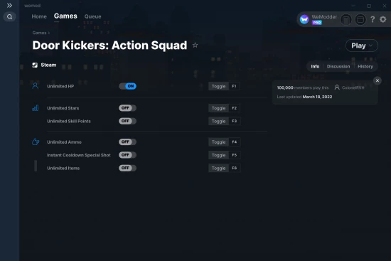 Door Kickers: Action Squad cheats screenshot