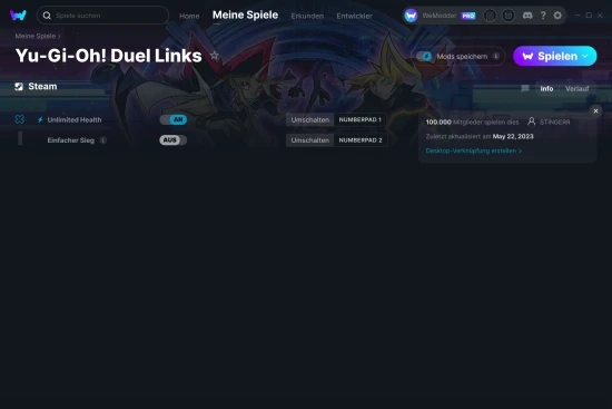 Yu-Gi-Oh! Duel Links Cheats Screenshot