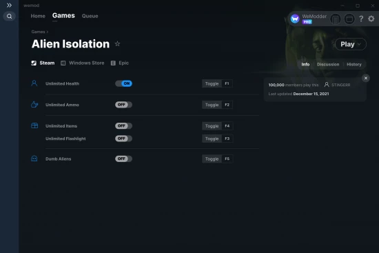 Alien Isolation cheats screenshot