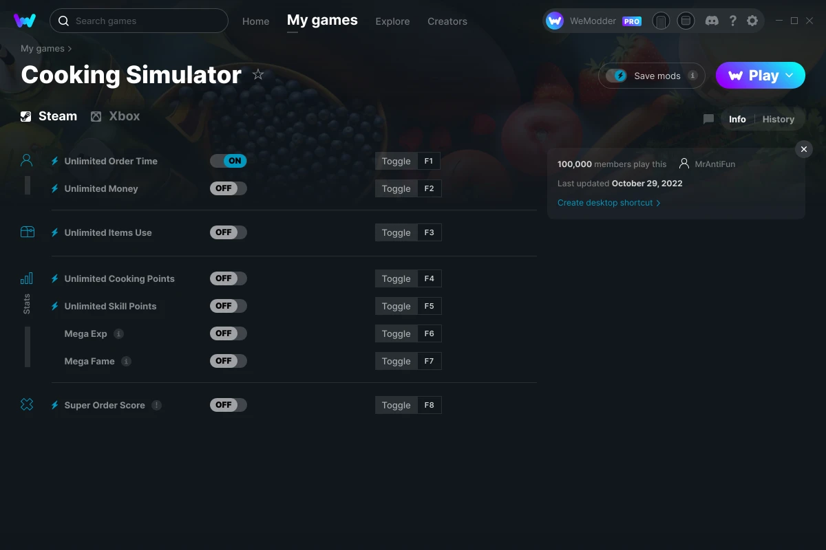 Cooking Simulator Codes on