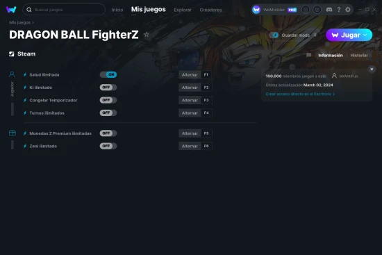 captura de pantalla de las trampas de DRAGON BALL FighterZ