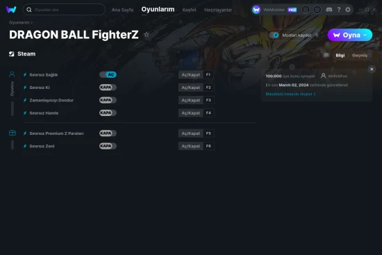 DRAGON BALL FighterZ hilelerin ekran görüntüsü