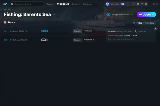 Capture d'écran de triches de Fishing: Barents Sea