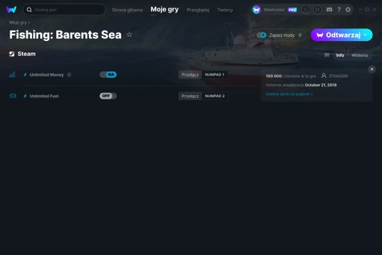 cheaty Fishing: Barents Sea zrzut ekranu