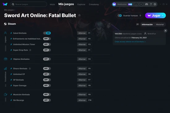 captura de pantalla de las trampas de Sword Art Online: Fatal Bullet