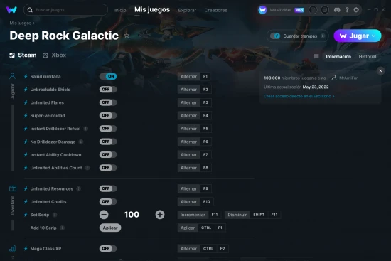 captura de pantalla de las trampas de Deep Rock Galactic