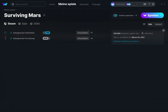 Surviving Mars Cheats Screenshot