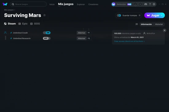 captura de pantalla de las trampas de Surviving Mars