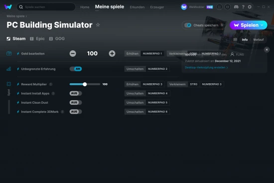 PC Building Simulator Cheats Screenshot