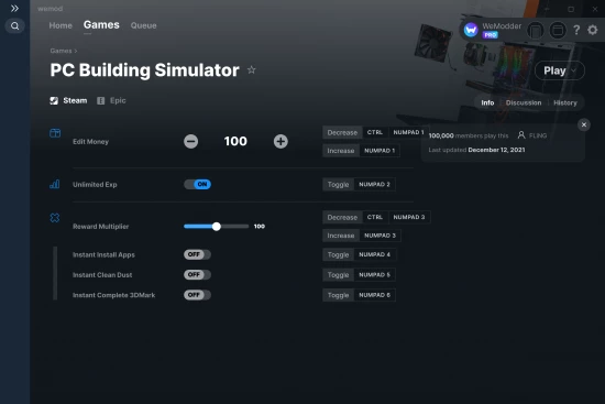 PC Building Simulator cheats screenshot