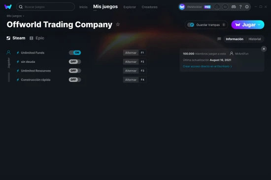 captura de pantalla de las trampas de Offworld Trading Company