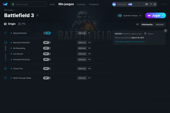 captura de pantalla de las trampas de Battlefield 3