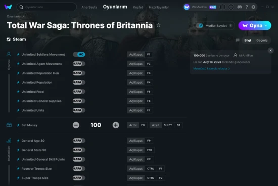 Total War Saga: Thrones of Britannia hilelerin ekran görüntüsü