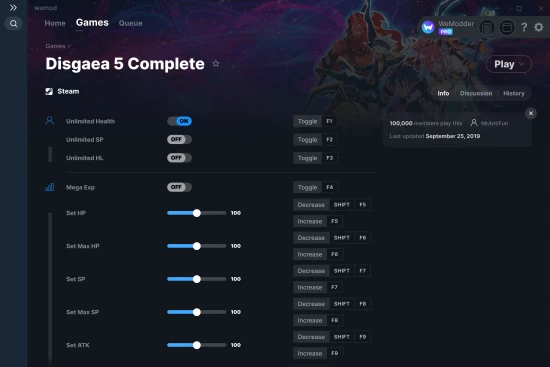 Disgaea 5 Complete cheats screenshot