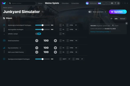 Junkyard Simulator Cheats Screenshot