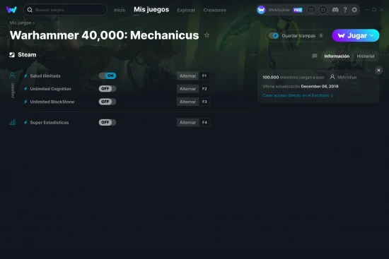 captura de pantalla de las trampas de Warhammer 40,000: Mechanicus