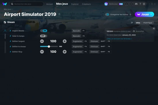 Capture d'écran de triches de Airport Simulator 2019