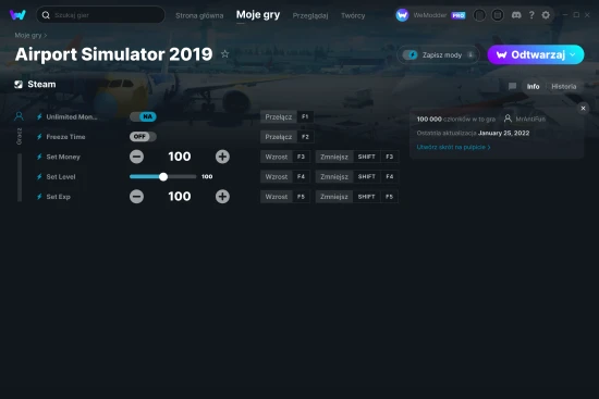 cheaty Airport Simulator 2019 zrzut ekranu