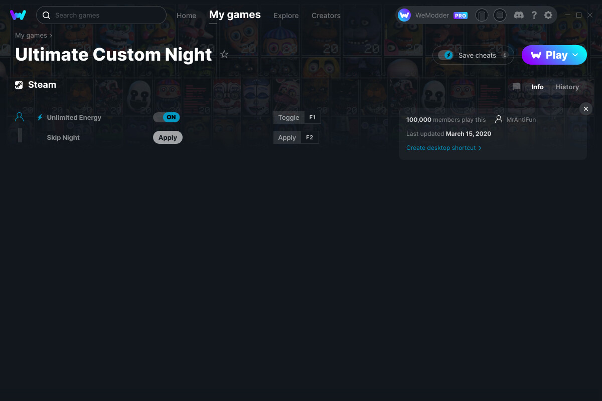 Ultimate Custom Night on Steam